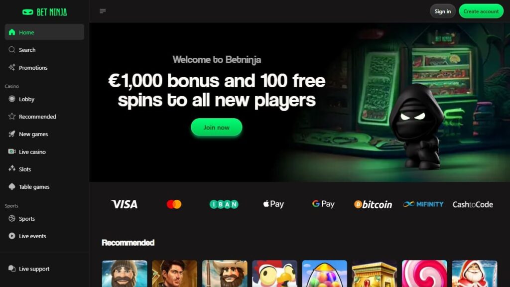 betninja beste goksites via telegram
